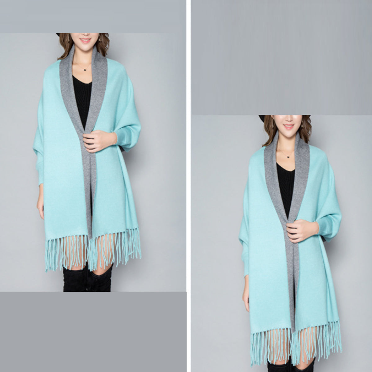 Aesthetica Two-Toned Shawl Coat