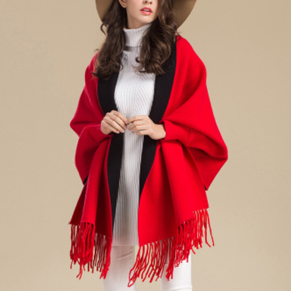 Aesthetica Two-Toned Shawl Coat