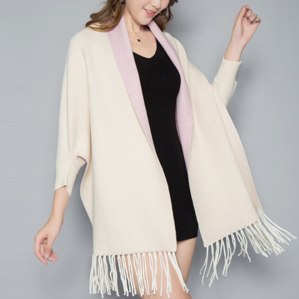 Aesthetica Two-Toned Shawl Coat