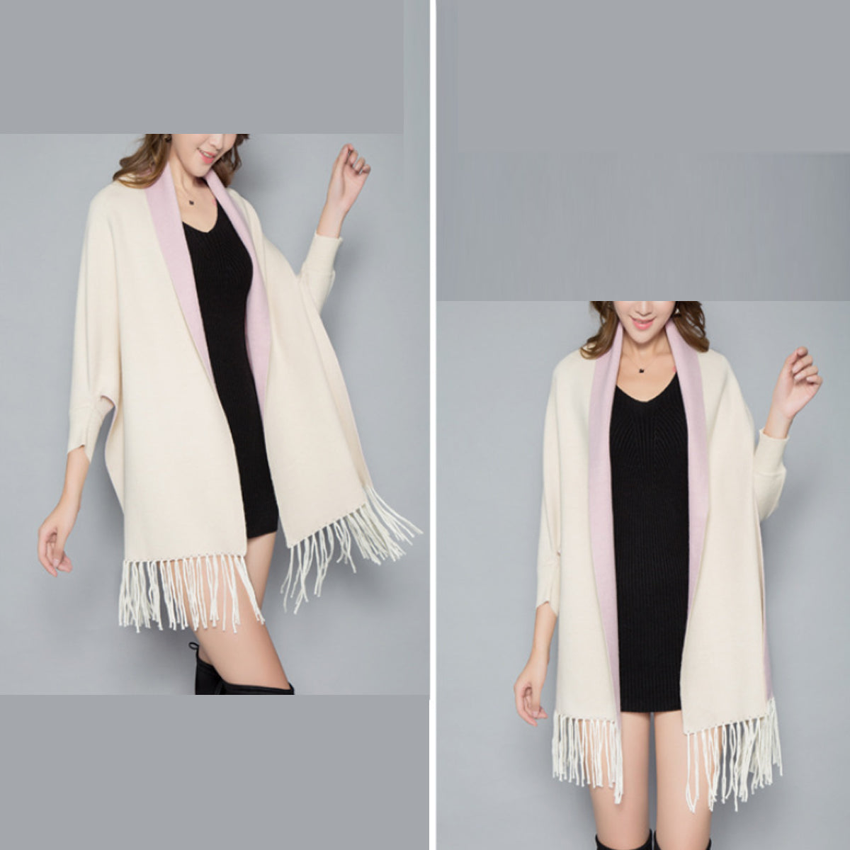 Aesthetica Two-Toned Shawl Coat